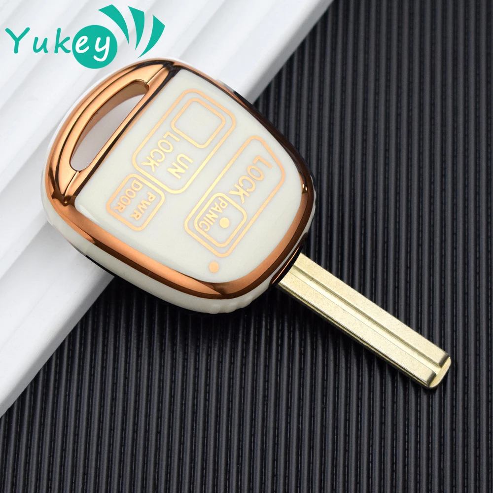 For Toyota Land Cruiser RAV4 Previa Yaris Alphard Celica Pixis Space Truck Epoch Passo Rush HiAce MR2 TPU Key Case Cover