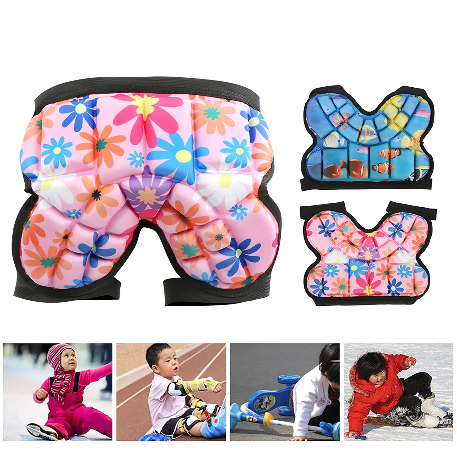 Skiing Hip Guard Kids Hip  Protective Gear Guard Pad for Skiing Roller Skating Snowboard