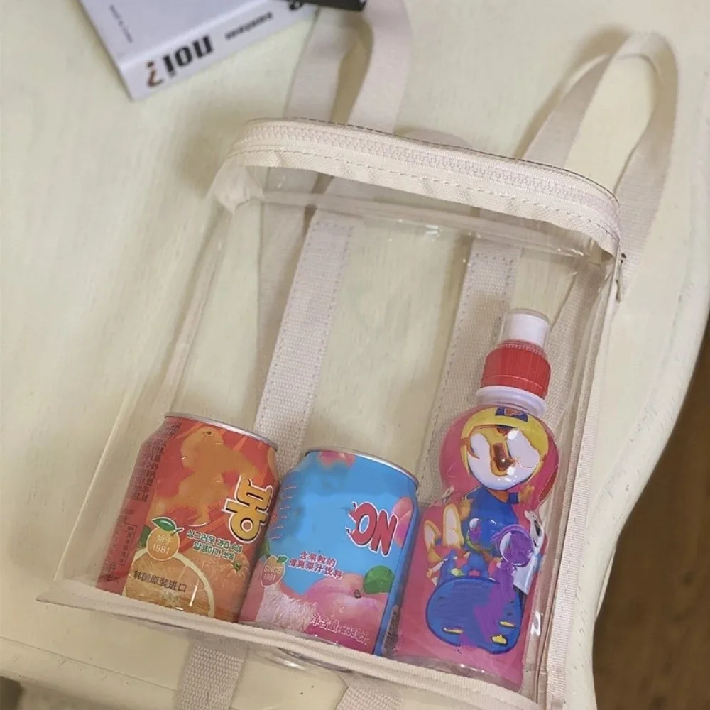 PVC Organizer Clear Backpack Large Capacity Zipper Swimming Storage Bags Visible Ins Style Beach Waterproof Backpack Fitness