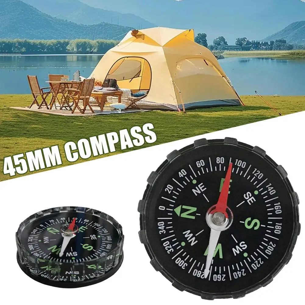 1Pc 45mm Portable Compass Instrument For Outdoor Science Experiment Teaching In Classroom For Children Students