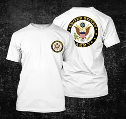 Hot Sale United States Army T-shirt Men's 100% Cotton Short Sleeve T Shirt Hip Hop Tees Tops Harajuku Streetwear