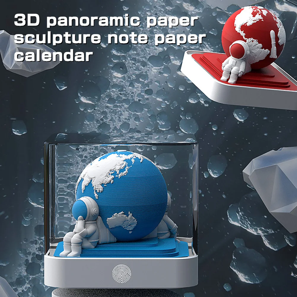 3D Note Paper Carving Calendar Personalized Delicate 3D Carving Notes For Daily Life