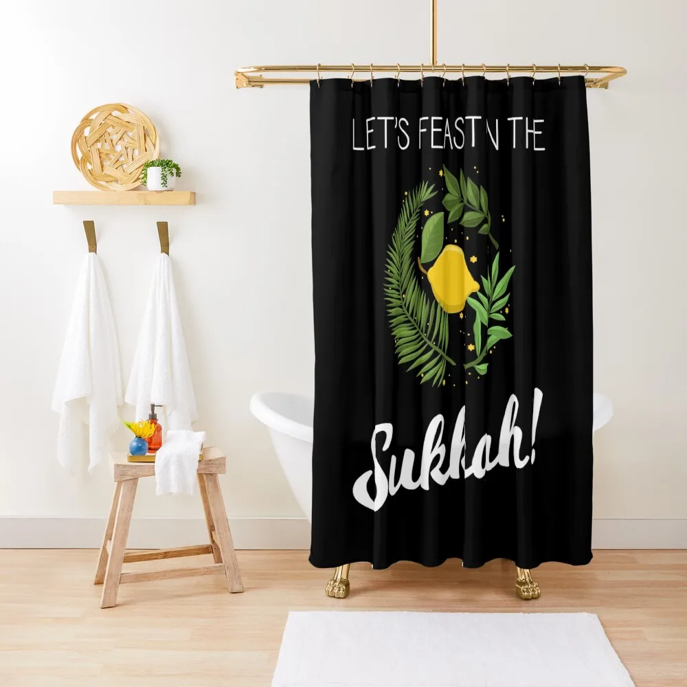 

In The Sukkah Sukkot Feast Of Tabernacles graphic Shower Curtain Waterproof Bath And Anti-Mold For Bathroom Shower Curtain