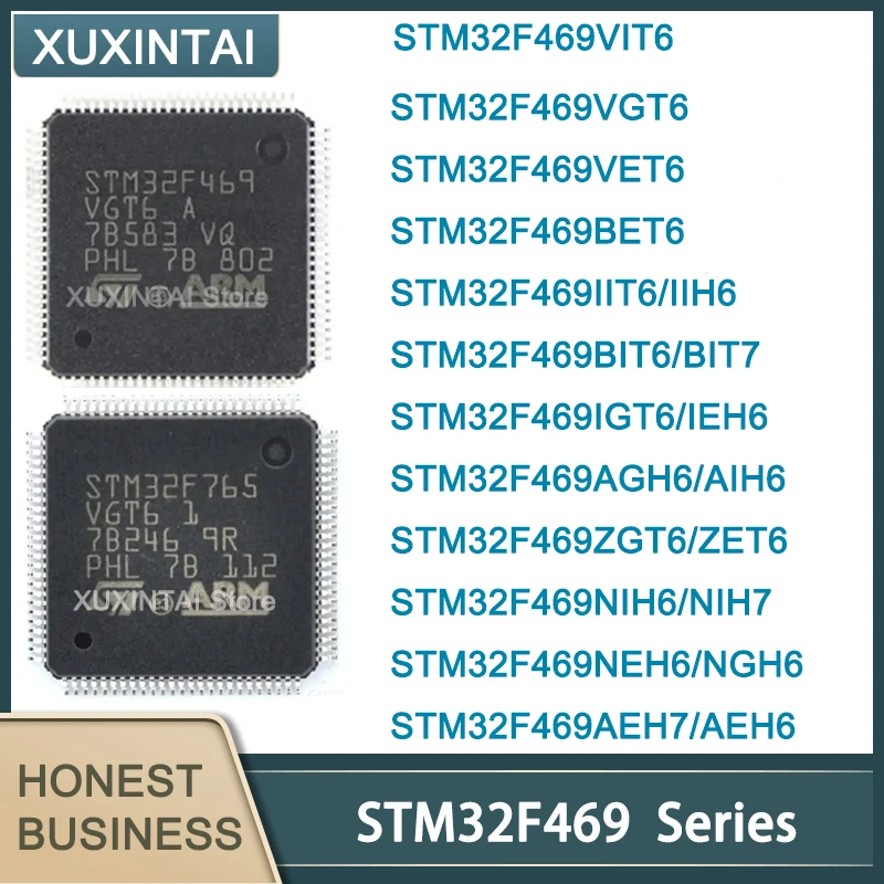 

5Pcs/Lot New Original STM32F469 STM32F469VIT6 VGT6 VET6 BET6 IIT6 IIH6 BIT6 BIT7 IGT6 IEH6 AGH6 AIH6 ZGT6 ZET6