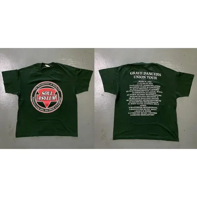 Soul Asylum Grave Dancers Union Tour 1994 Green All Size T Shirt OM531