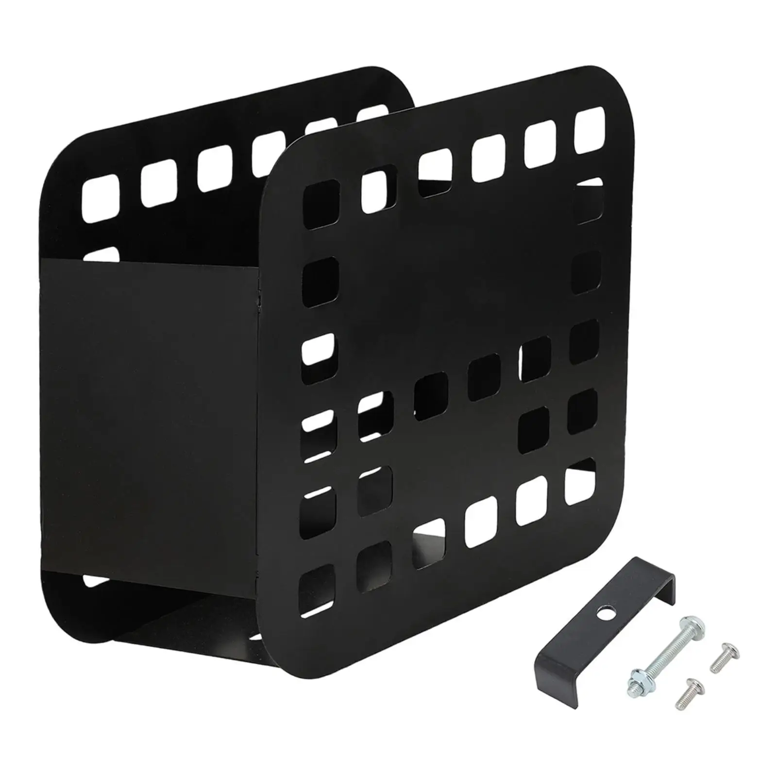 Bike Front Basket Organizer Openwork Design with Secure Mounting Heavy Duty Cargo Carrier for RX Quick Installation