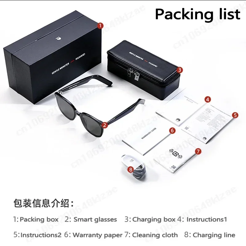 HUAWEI X GENTLE MONSTER Eyewear II SMART LANG-01 MYMA-01 VERONA-01 SMART VERONA-01 Gafas inteligentes HD Estéreo Inalámbrico Bluetooth