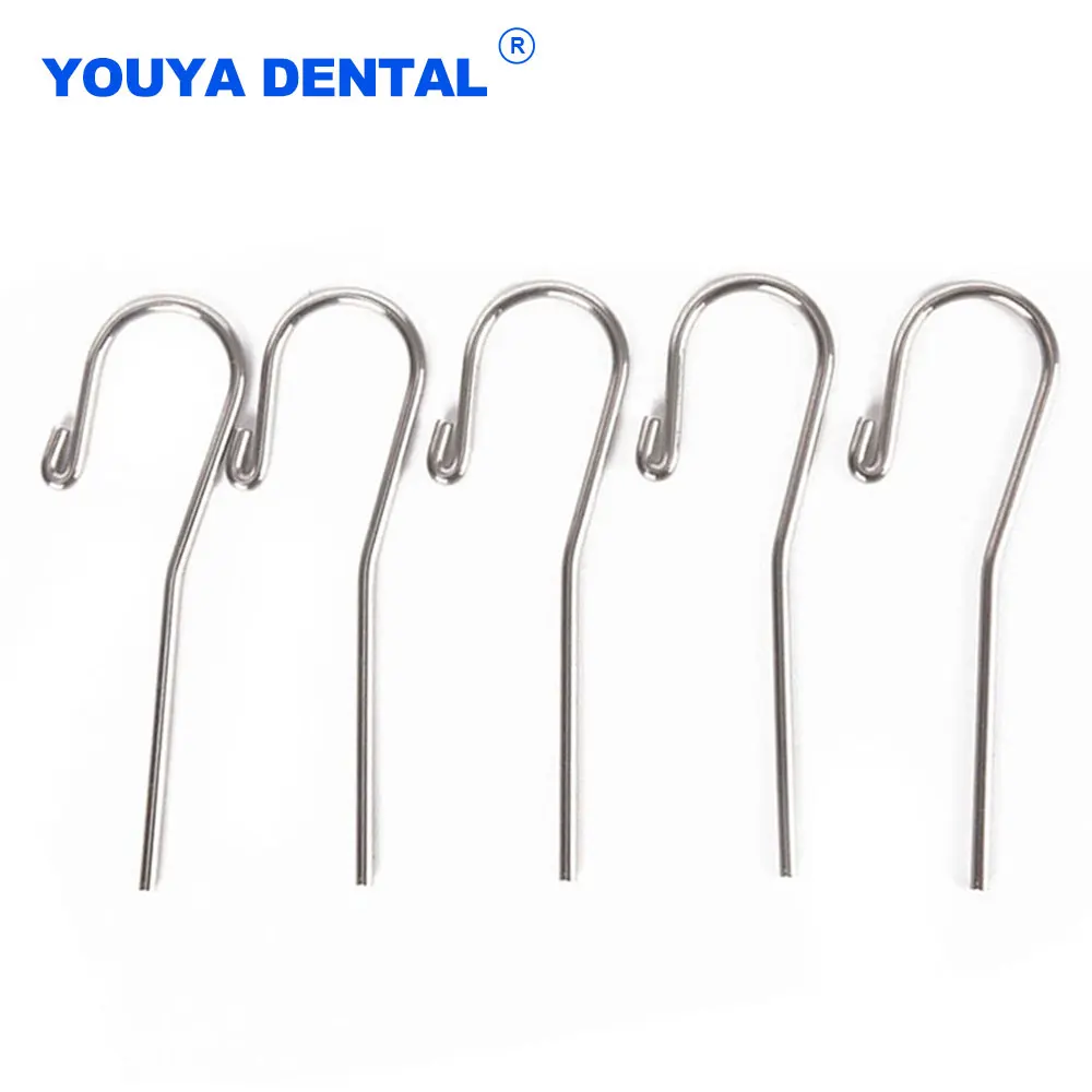 5pcs Dental Lip Hook Stainless Steel for Root Canal Measuring fit for Woodpecker Dentists Mouth Hook Apex Locator Instrument