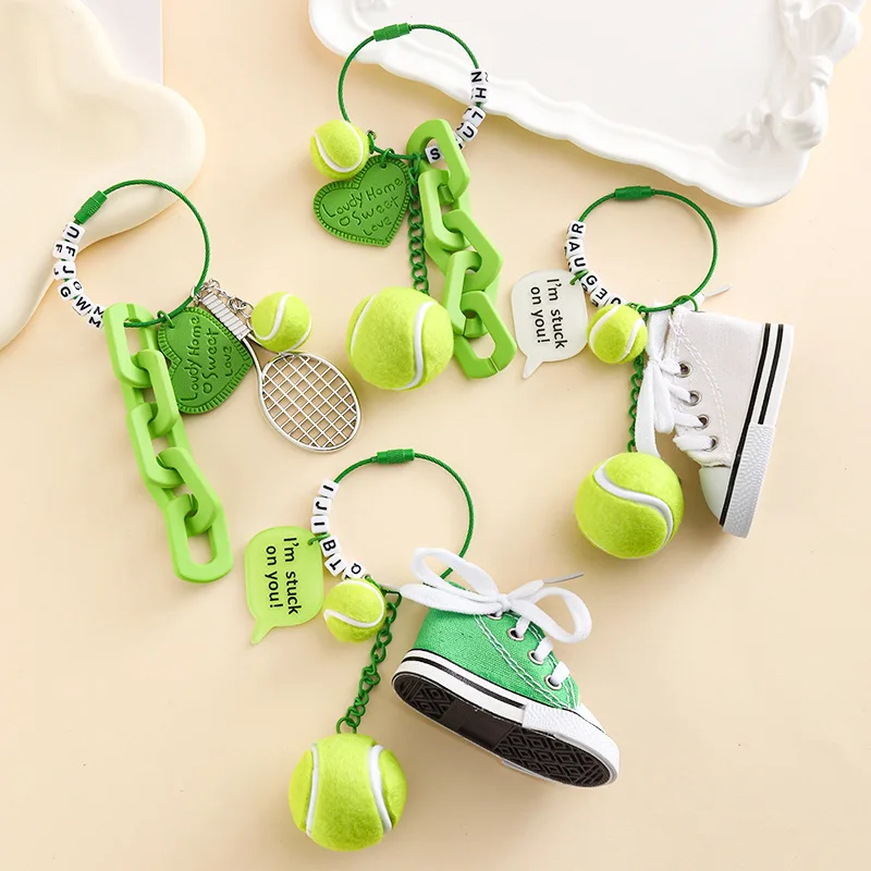 

Tennis Cloth Shoes, Mobile Phone Pendant, Cute Mini Tennis Keychain, Bag Hanging, Sports Competition Commemoration