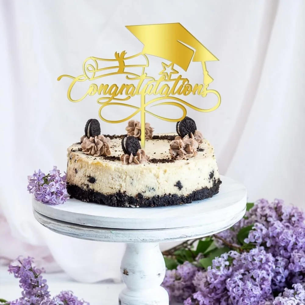 Glückwunsch-Kuchenaufsatz, Abschluss-Kuchenaufsatz, Glückwunsch-Absolventen-Party Kuchendekoration – Detail 5