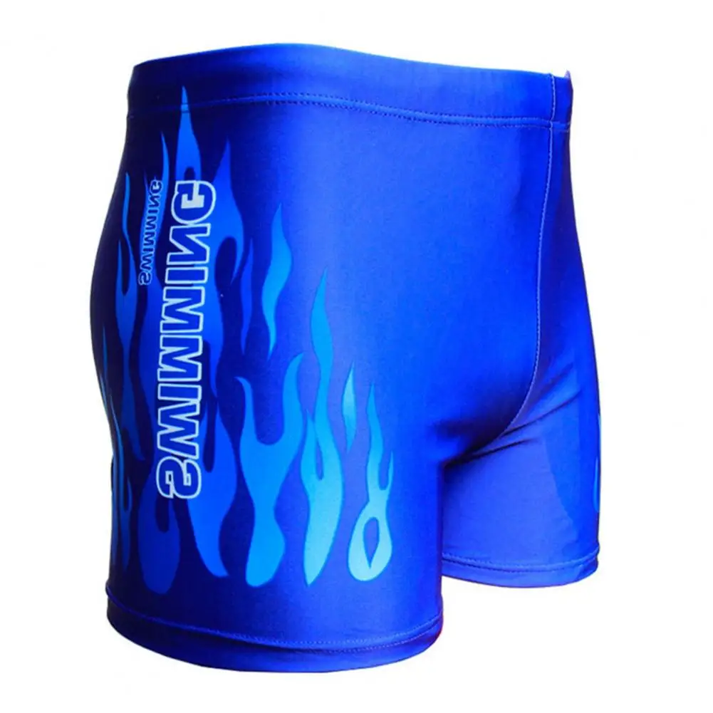 Men Swimwear Swimsuit Mens Swim Shorts Bathing Suit Swimming Pool Trunks Beach Briefs Flame  Badpak maillot de bain homme