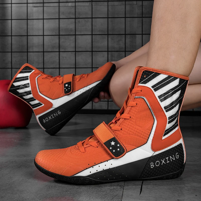 

Men's Boxing Shoes Indoor Fitness High Quality Wrestling Shoes Men's Fashion Wrestling Flying Shoes Size 39-46