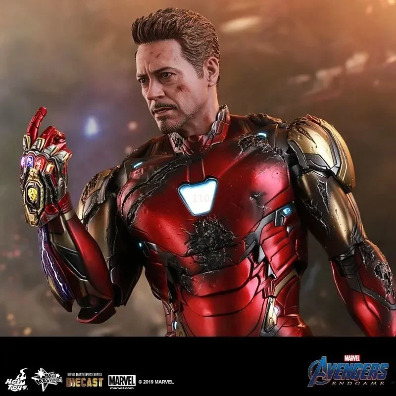 Original The Avengers 4 Iron Man Mk85 Original   Marvel Battle Damaged Edition Joints Movable Favorite Model Ornaments