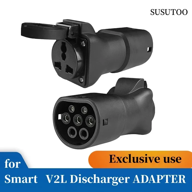 Type2 ICE62196 Smart V2L Adapter Vehicle to Load Discharger Fit for Smart 16A 3.5KW V2L for Smart #1 #3 #5 EV Discharger