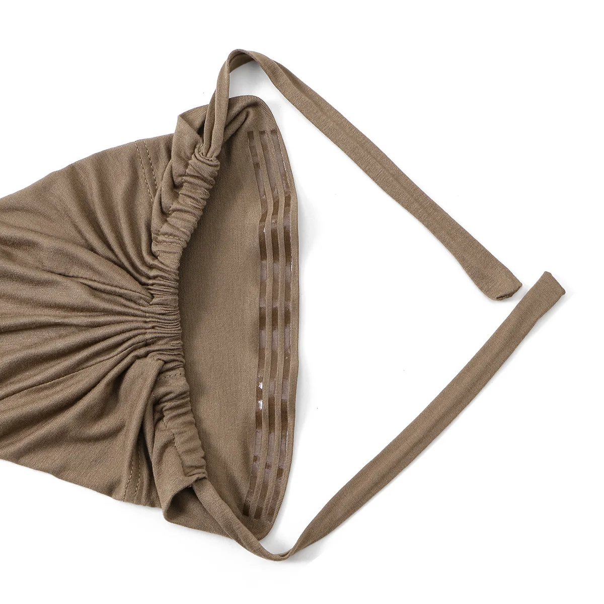 Berretto Hijab musulmano istantaneo tinta unita per le donne con strisce antiscivolo Ramadan Undercap Sciarpa Cappello turbante elasticizzato Copricapo islamico