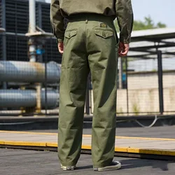 AMEKAJI N-1D Europe Retro Deck Pants Autumn HBT Wide-leg Loose Straight Overalls Outdoor Trekking Camping Tooling Trousers