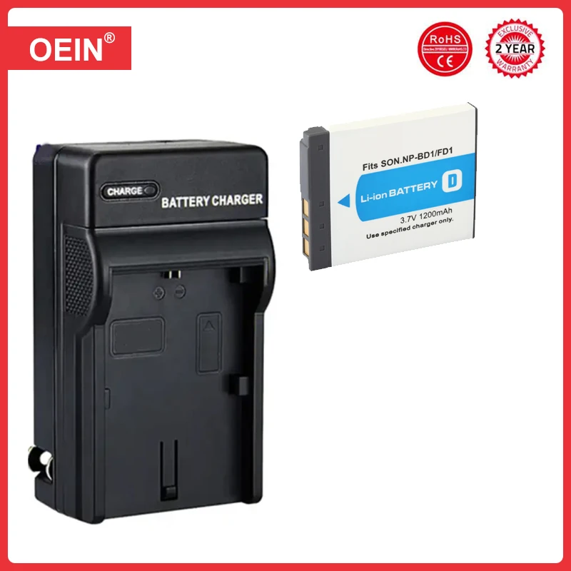 1200mAh NP-FD1 NP-BD1 NP BD1 FD1 Camera Li-ion Battery For SONY DSC T300 TX1 T900 T700 T500 T200 T77 T900 T90