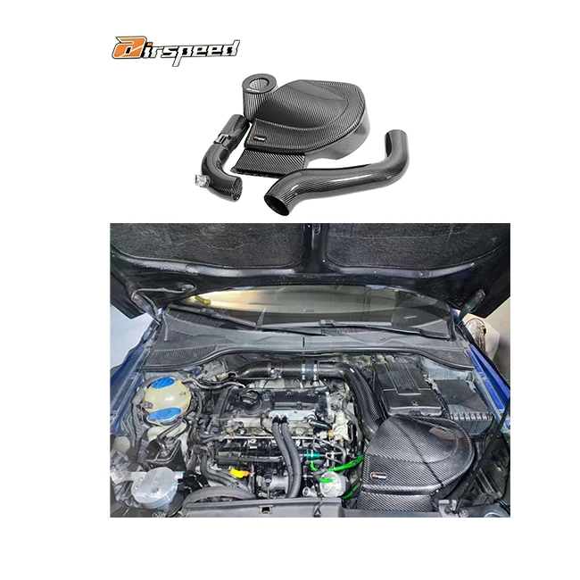 

Airspeed Original Design Style 100% Dry Carbon Fiber Cold Air Intake System For Volkswagen Golf 6R Scirocco R 2.0T EA113