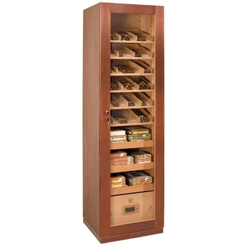 

Custom One Door Storage Spanish Cedar Cigars Box Display Humidors Cigar Humidor Cabinet