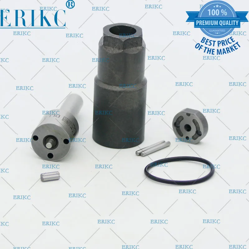 ERIKC Ijector Replacements Kits Nozzle DLLA155P1025 Valve Plate, Pin, Sealing Ring for Toyota Hilux 095000-7410 095000-7780