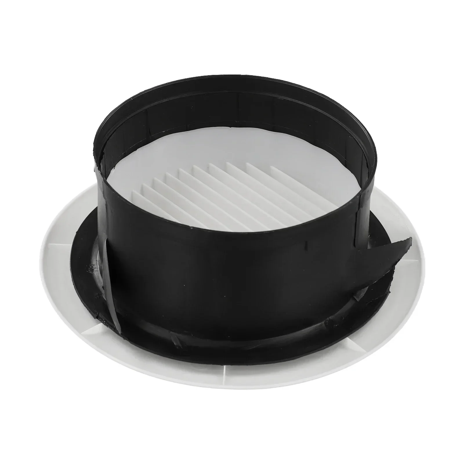 Circular Vent Air Vent ABS White+black 1 Pcs Ceiling Mounting Compact Kitchen Office Ventilation Wall Mounting