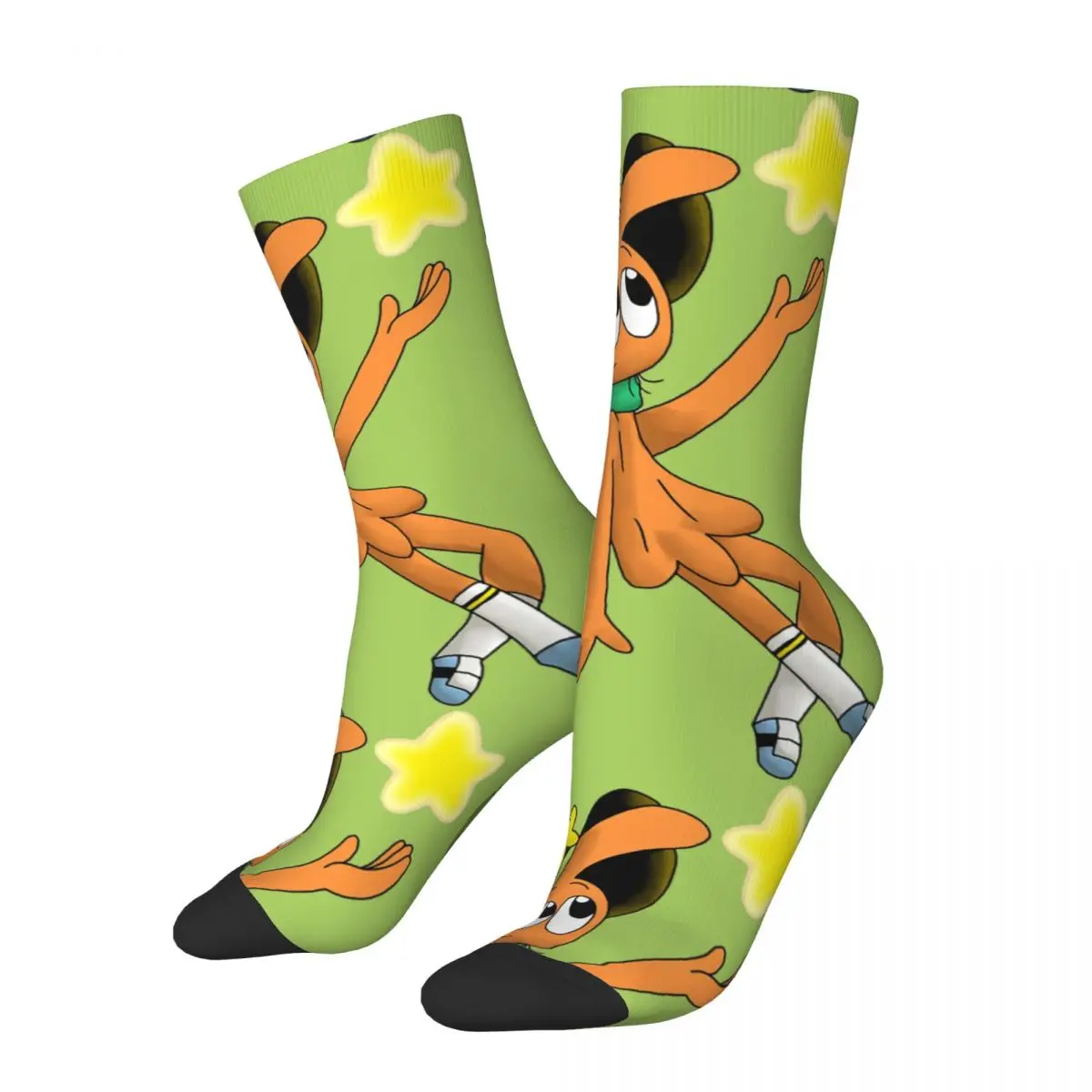 Funny Crazy compression The Star Classic Sock for Men Hip Hop Harajuku Wansder Over Yonnder Comic Adventure Animation  Crew Sock