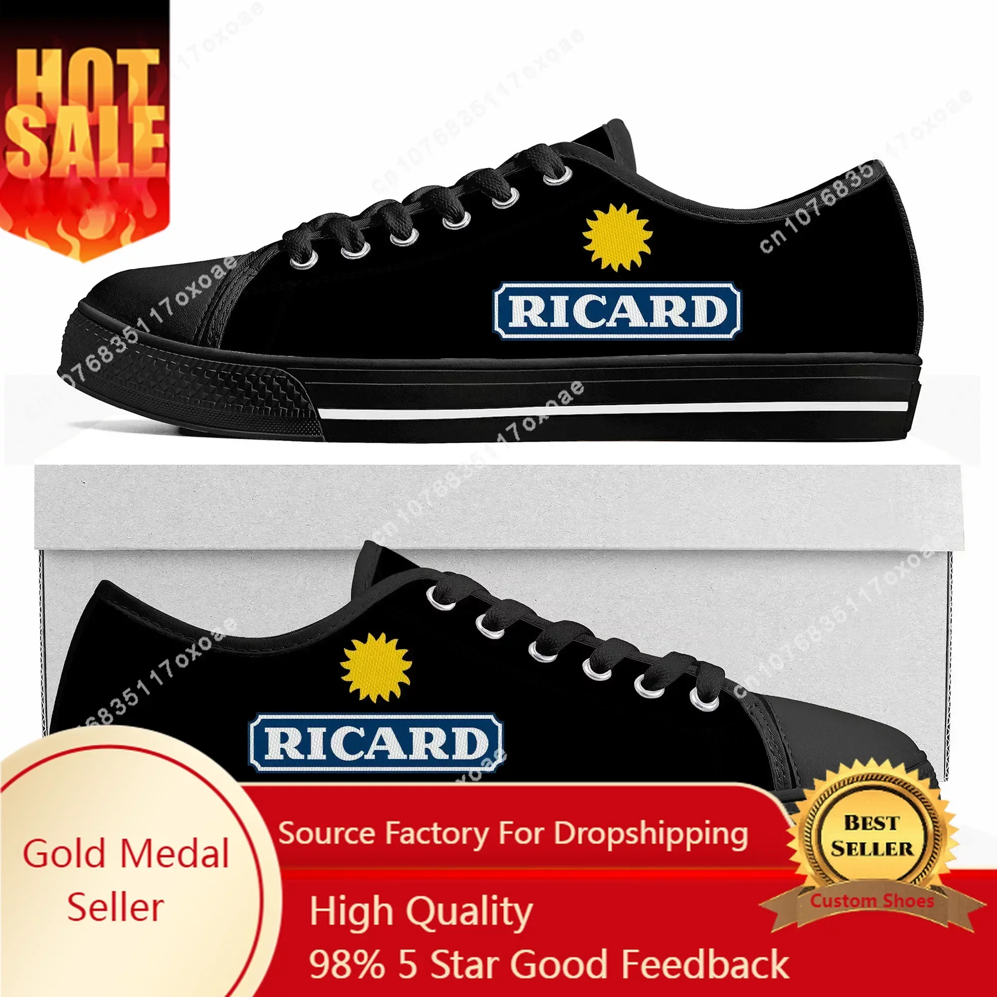 

Marseille France R-Ricards Aperitif Anise Low Top Sneakers Mens Women Teenager High Quality Canvas Sneaker Shoes Custom Shoe