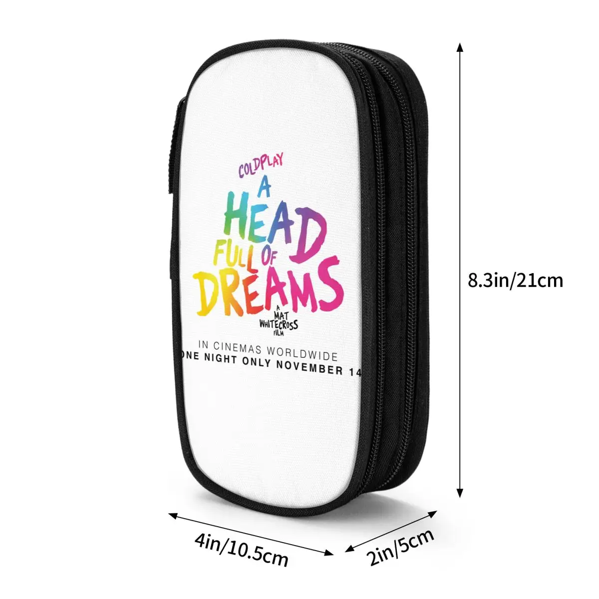 Cool Pencil Case Coldplayed A Head Full Of Dreams School Pencil Cases Double Layer Boy Girl Cute University Pencil Pouch School