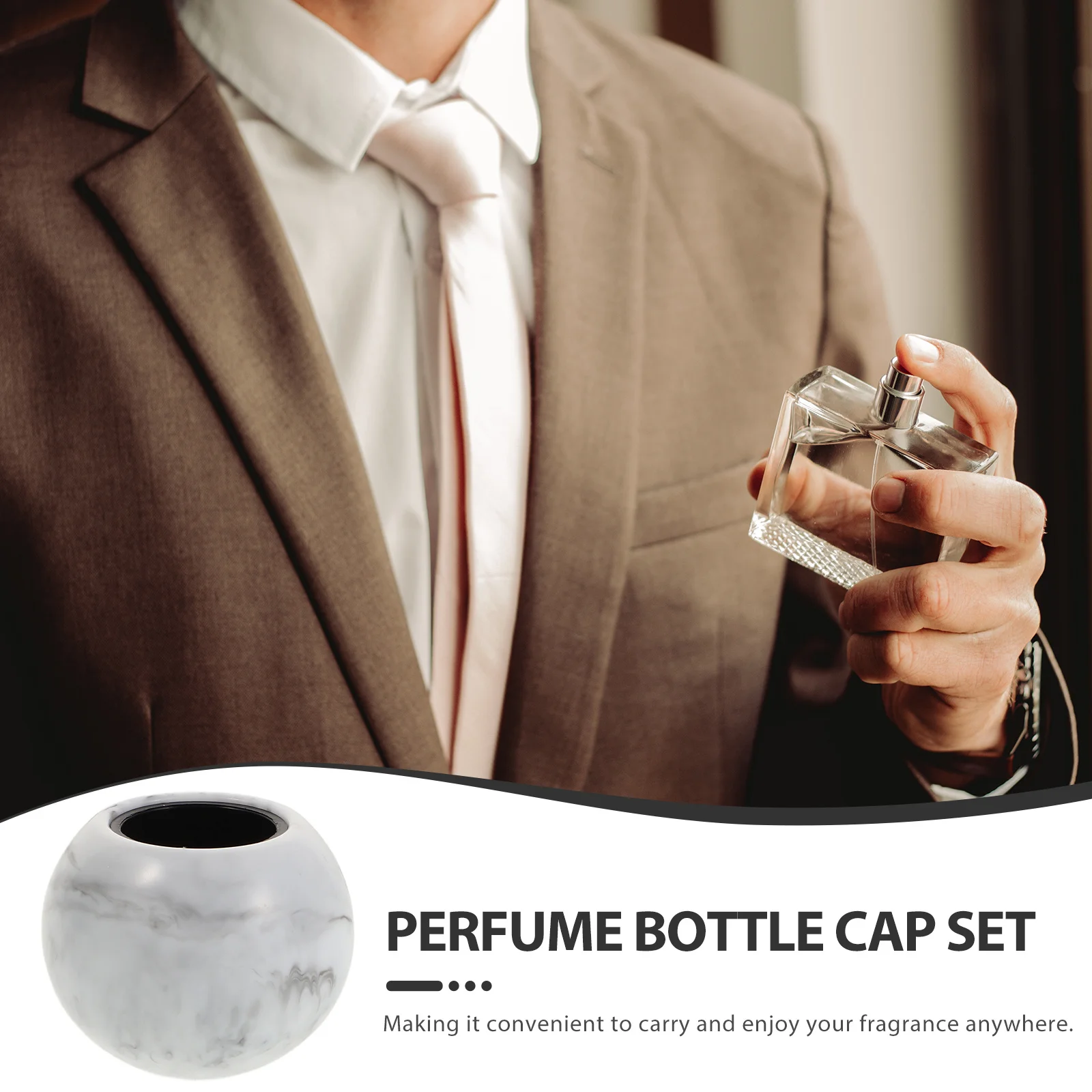 ฝาขวดน้ำหอมเรซิ่นทรงกลม 4 ชิ้น แบบมี 15 ฟัน สำหรับเปลี่ยนฝาขวดตัวอย่างน้ำหอม ขวดสเปรย์โคโลญจน์