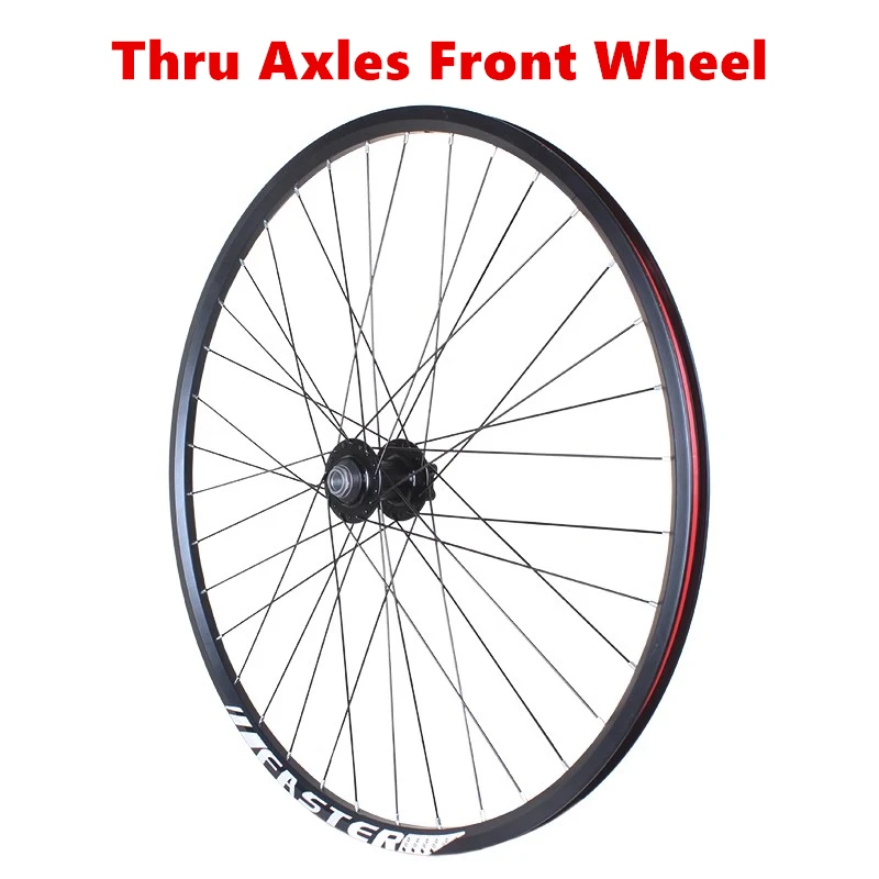 Bicycle Front Wheel Thru Axles 100x15mm 24Inch 26Inch 27.5Inch 29Inch Aluminum Alloy 36 Holes Rim Disc-brake MTB Bike Parts