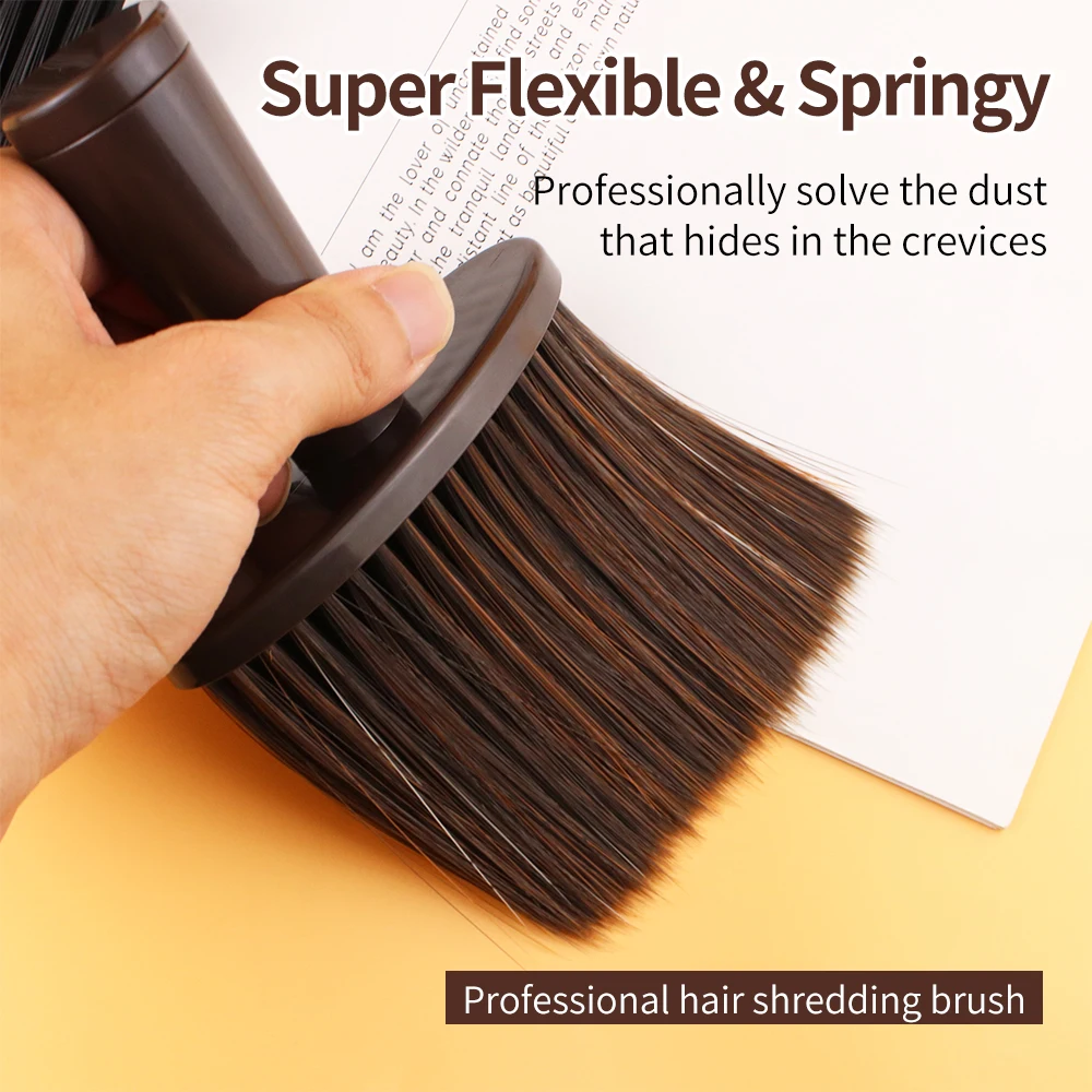 فرشاة تناثر الشعر للجنسين من Gute: صوف PP+نايلون، خياران للألوان، للاستخدام المنزلي في الصالونات/الشعر الناعم