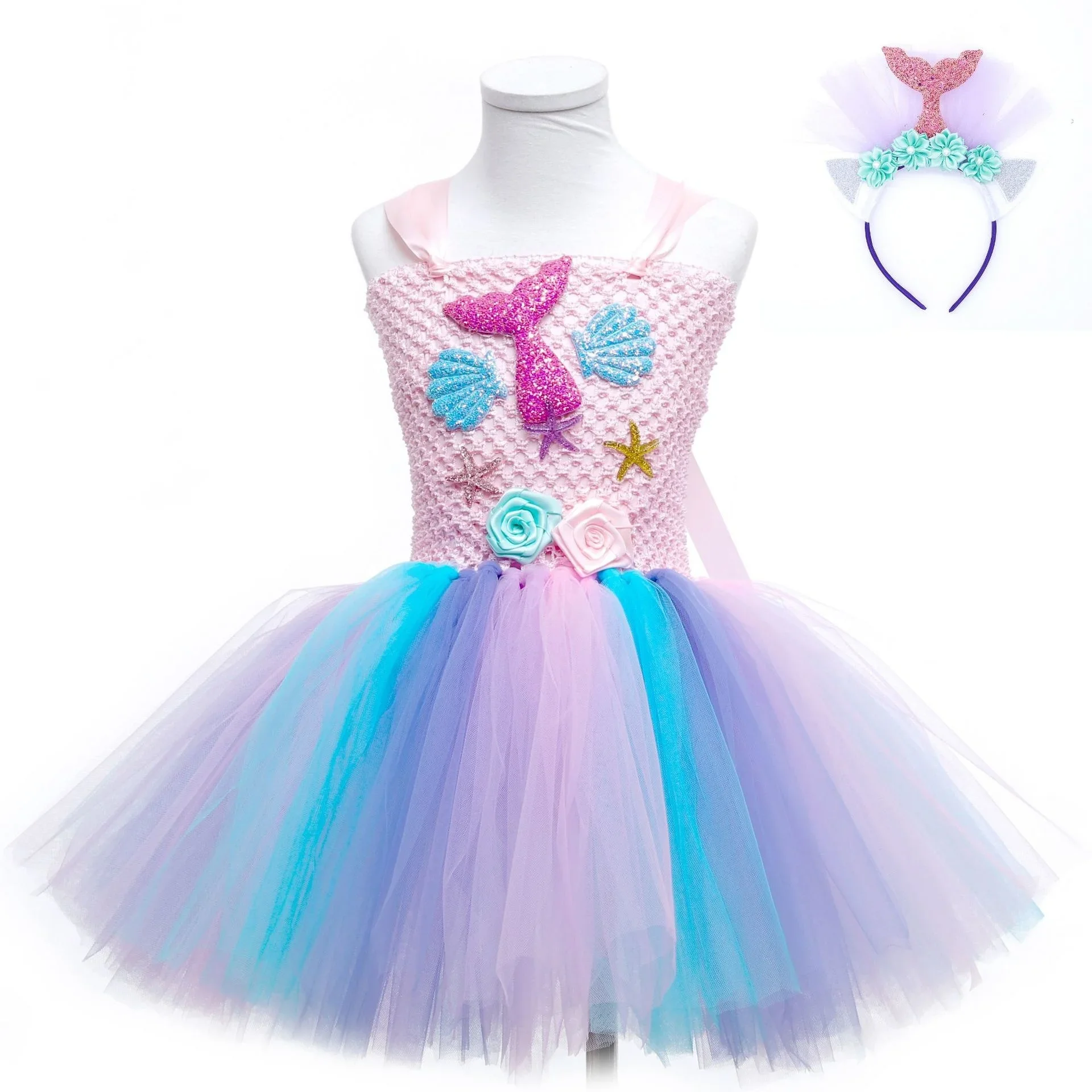 

Girls Strap Ballet bodysuit Dress Sparkly Sequin Skirted Ballerina Outfit Dance Costume for Kids
