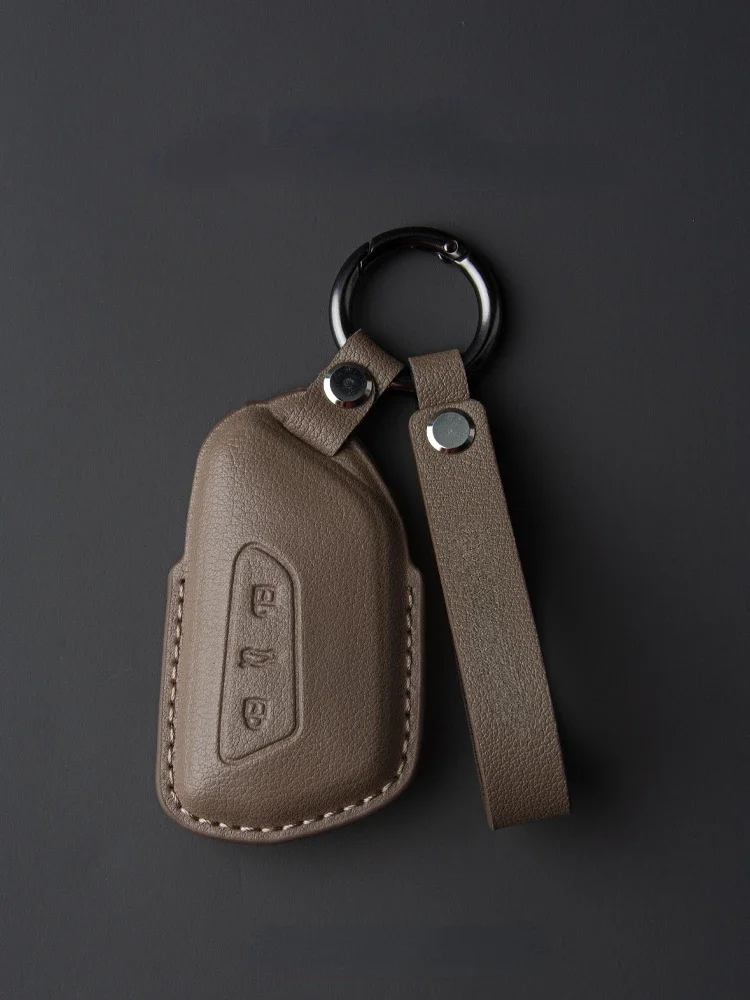 

Suitable For Volkswagen 2021-2024 Tavendor Leather Car Remote Key Case Cover Multiple Styles and Colors Available