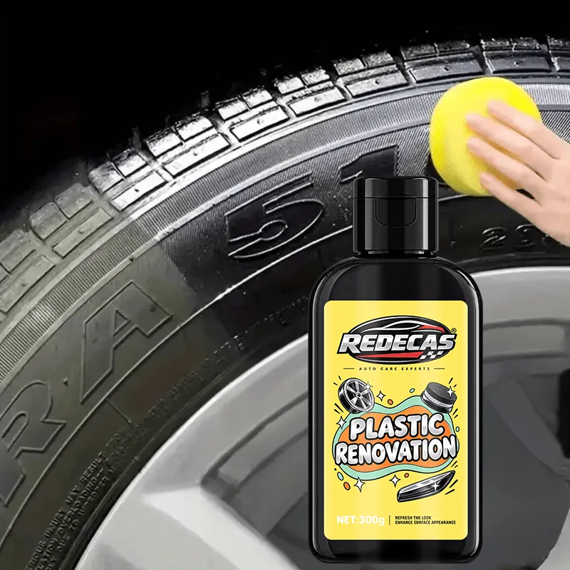 Car Interior Restorer Wax Plastic Trim Renew Plastic Care Dashboard Polish Leather Shine Wax Tire Shine Oil Black VehicleCoating