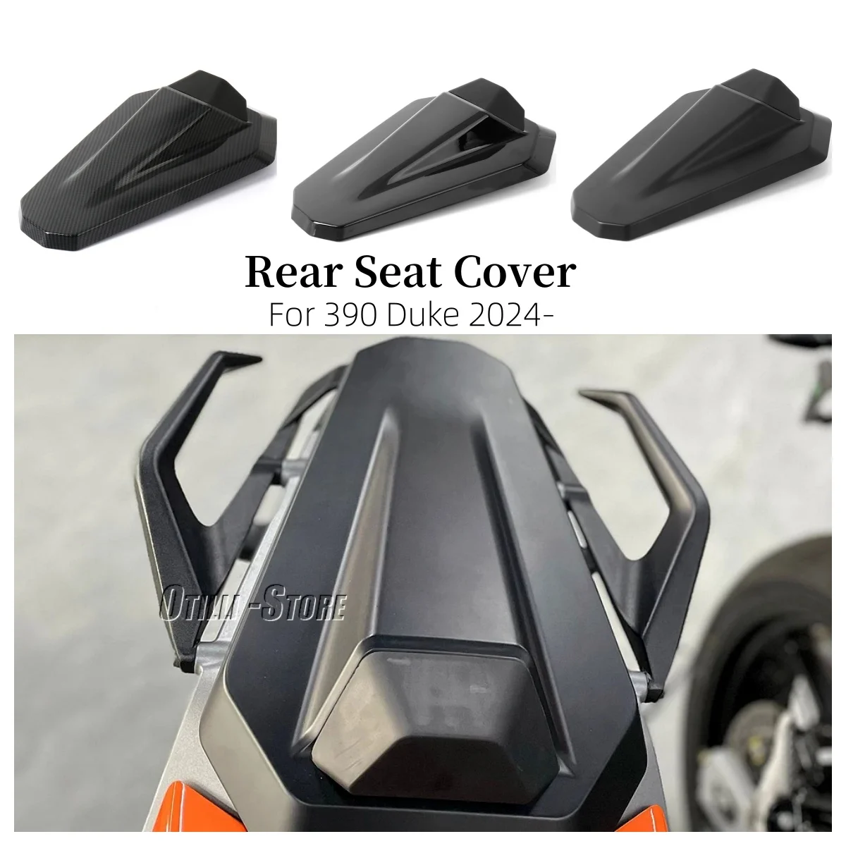 

For 390 DUKE 390DUKE 390 Duke 390Duke 2024 Motorcycle ABS Rear Seat Cover Backseat Hump Passengers Cowl Fairing Moto Accessories