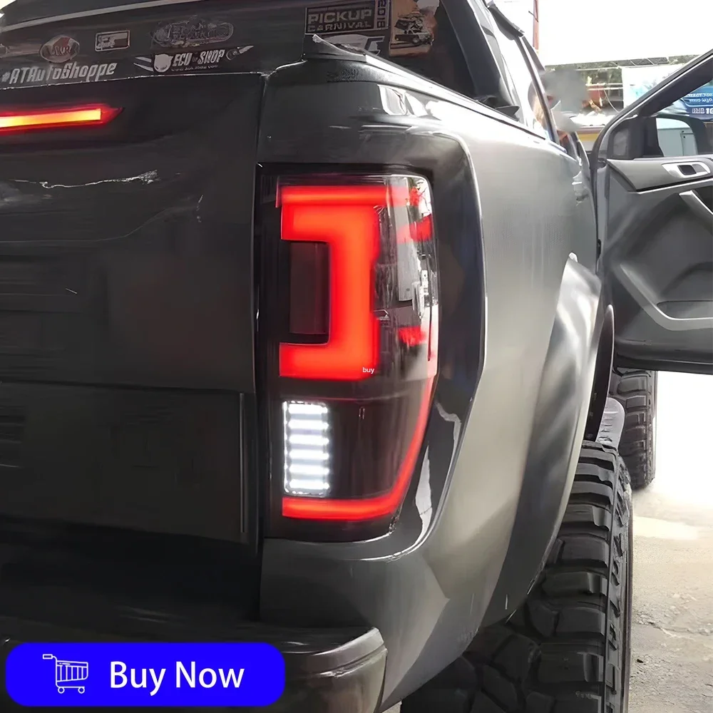 

Для Ford Ranger T6 T7 T8 2012-2020 Автомобильные задние фонари в сборе, светодиодные автоматические задние фонари, обновленные динамические сигнальные задние фонари, автомобильные аксессуары