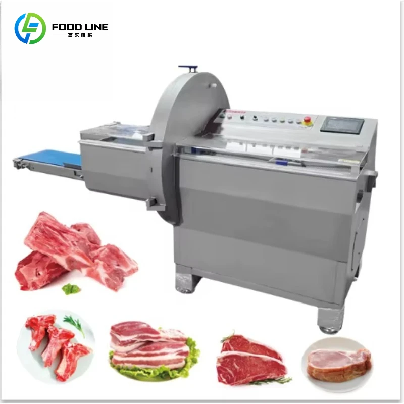 Automatic Boneless Meat Slicer Machine 380V with Two Types of Knives for Fresh Beef & Chicken Breast Cutting 400kg Customized
