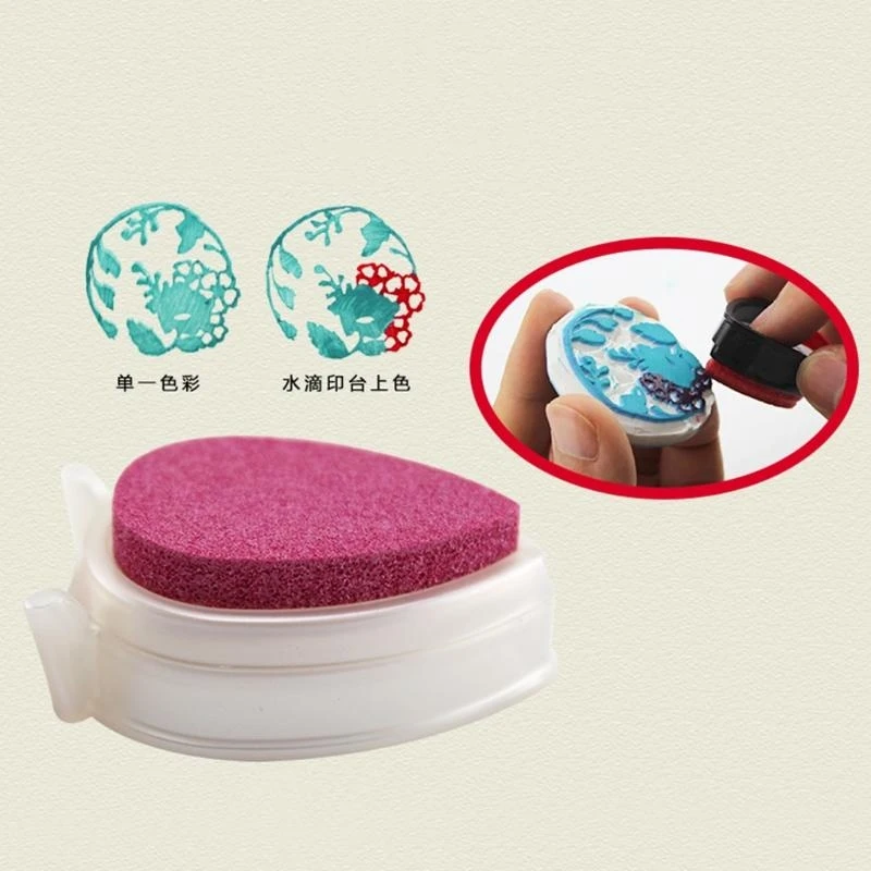

P5EA Dew Drop Ink Pad Pigment Oil Based Multi Color DIY Stamps Paper Craft Fabric New