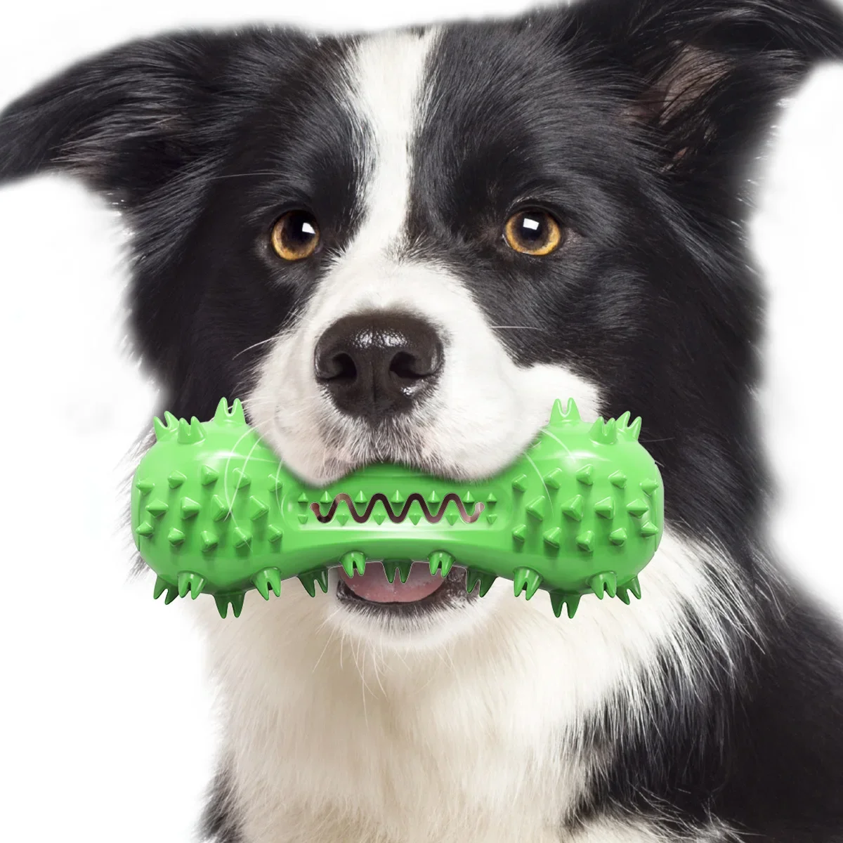 Dog Toys Vocal Dumbbells Self-hilarious Gnawing Teething Sticks Dog Teeth Cleaning Teething Toothbrush Pet Chewing Supplies