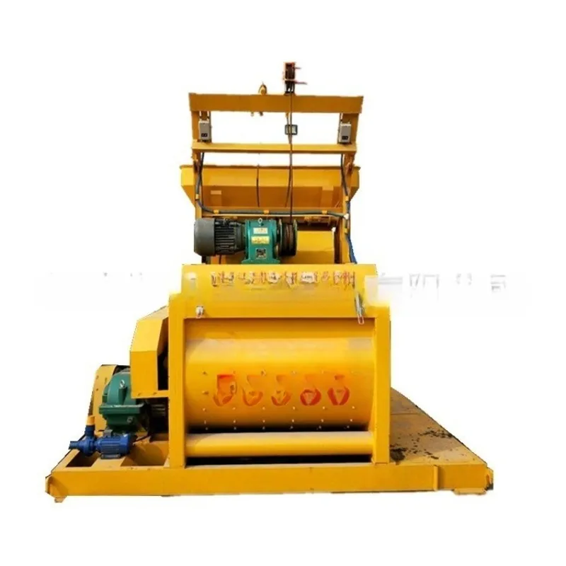 Betonmixer met dubbele as