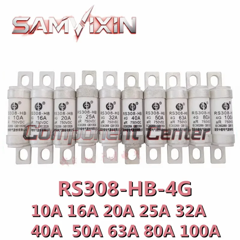 RS308-HB-4G FUSE (2-10pieces) Free Shipping 10A 16A 20A 25A 32A 40A  50A 63A 80A 100A 750Vdc, In Stock