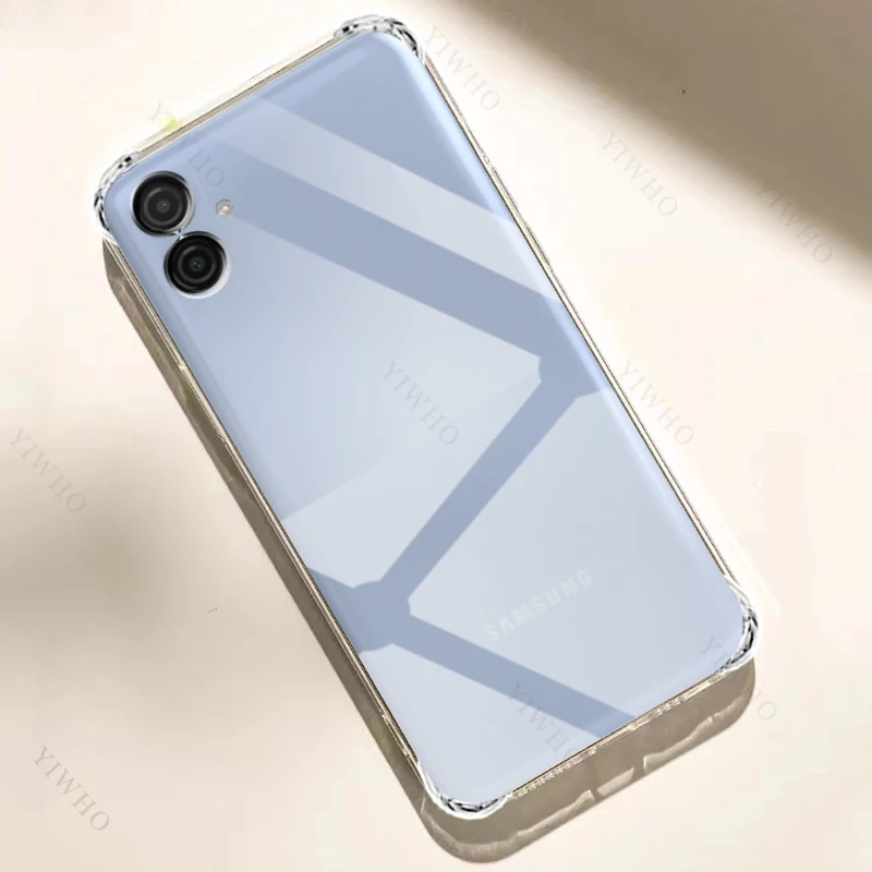 Casing ponsel bening untuk Samsung Galaxy A04e TPU casing transparan tebal untuk Sansung A 04 E A04 04e penutup antigores tahan benturan