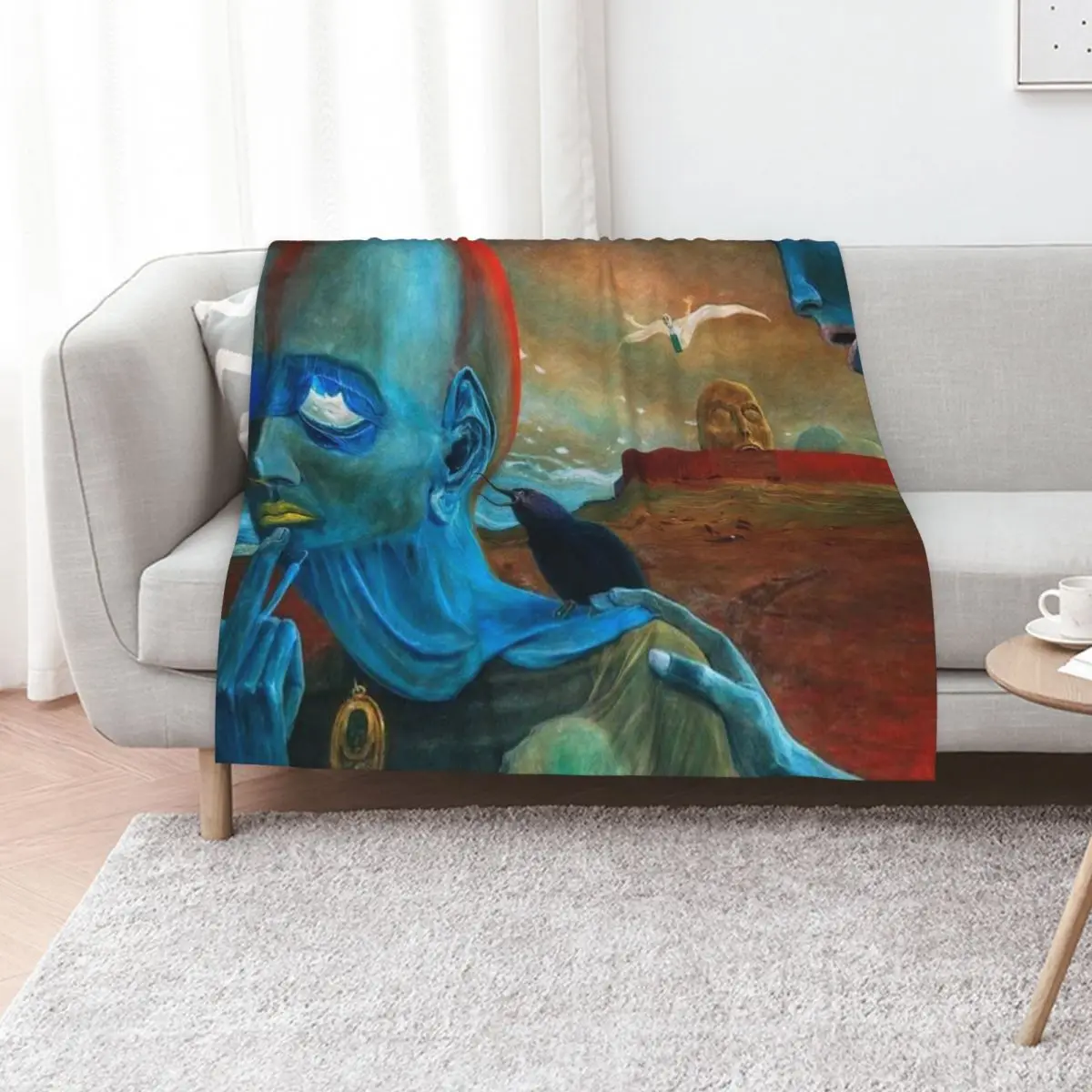 

Zdzislaw Beksinski Throw Blanket Luxury Brand Heavy for sofa funny gift Blankets