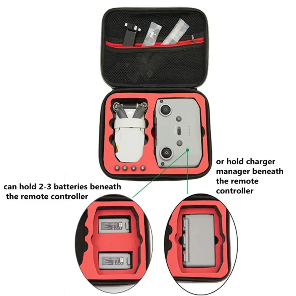 Aufbewahrungstasche Grau Schwarz Fernbedienung Box Für Dji Aufbewahrungstasche Für Dji Handtasche Für Dji Mini 2-Box Für Dji Tragetasche