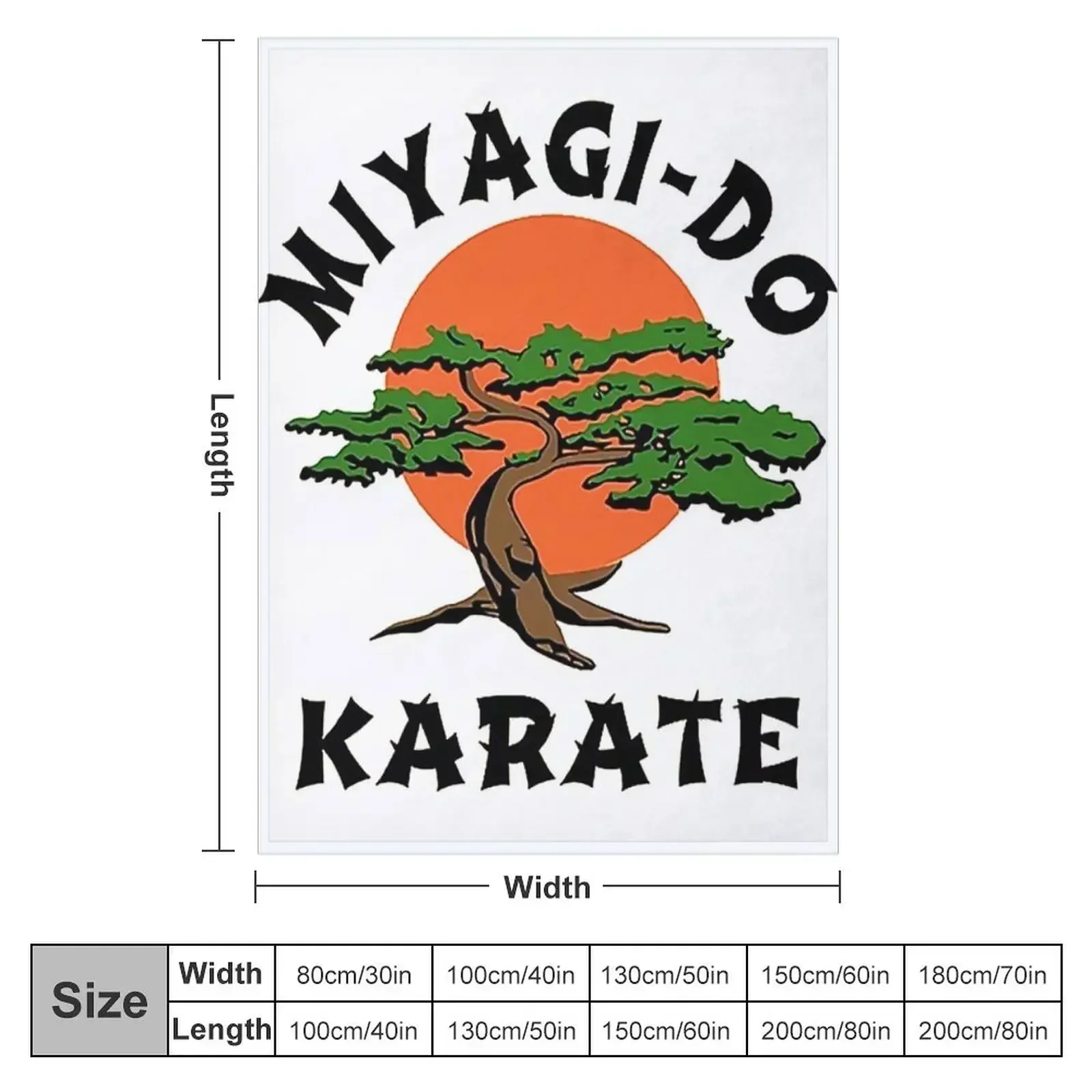 Miyagi do karate Throw Blanket couch cozy soft plush fuzzy picnic outdoor blanket