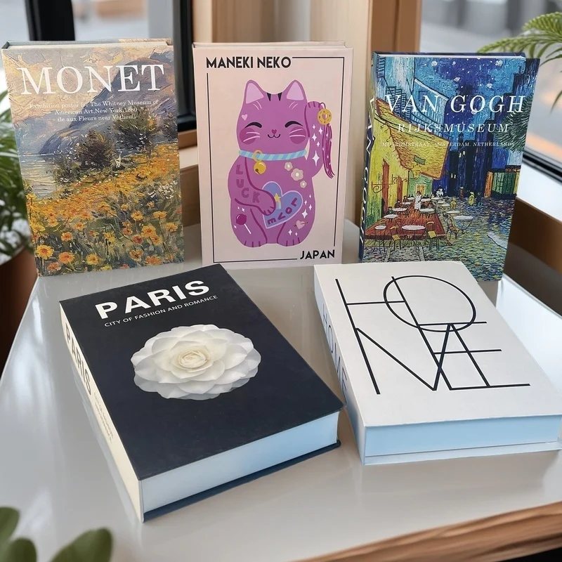 يسوع الصليب الكتاب المقدس الفاخرة وهمية كتاب صندوق تخزين الكتب الزخرفية ديكور المنزل طاولة القهوة غرفة نوم زخرفة الديكور الداخلي #4