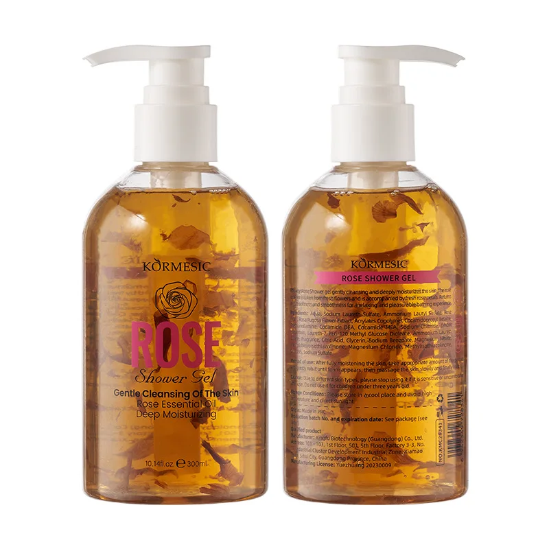 KORMESIC Jasmine Shower Gel Smooth Moisturizing Body Wash Long Lasting Scent Deep Cleansing
