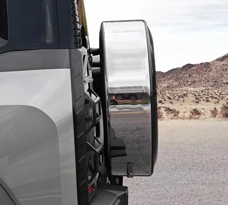 Car Thickened Spare Tire Cover Fit for Jetour Traveller T2 2023 2024 2025 19-inch 20-inch Stainless Steel Spare Tire Cover view 6