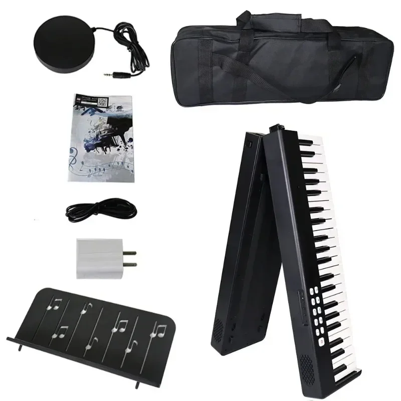 Portable Type 88-key Folding Digital Piano, Multi-function Controller, Flexible, Electric, Musical Instrument