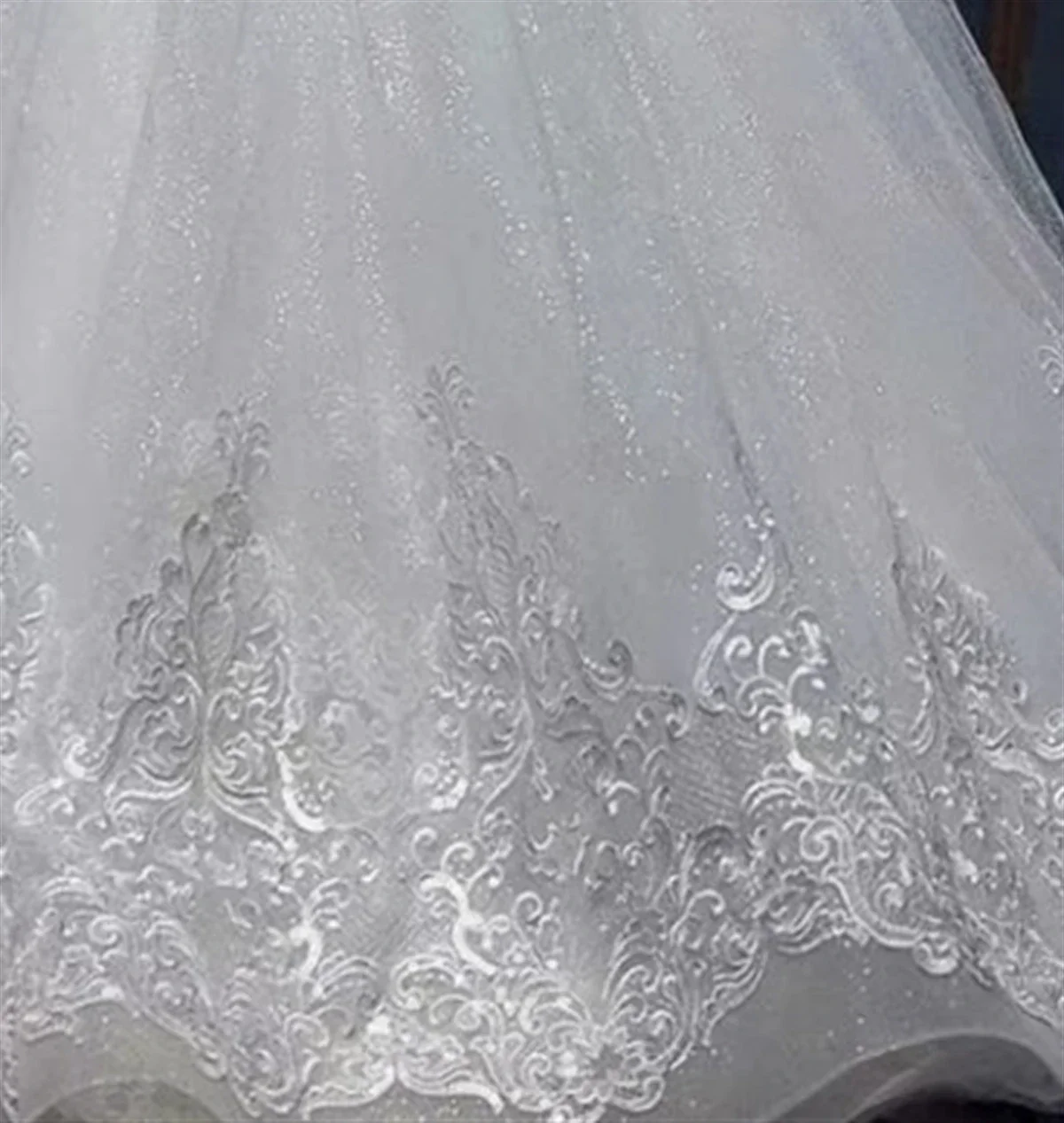 Vestido de niña de flores blanco esponjoso y brillante, Apliques de encaje, cinturón de pajarita, boda, flor elegante, vestido de cumpleaños de comunión para niños